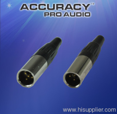 3-Pin mini male XLR audio and video connector