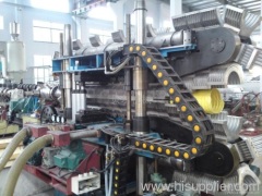 PE double wall corrugated pipe extrusion line