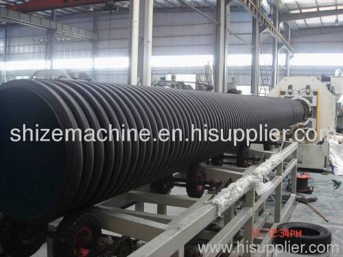 Double wall corrugated pipe making machine