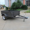 Customized Black Powder Coated Box Trailer