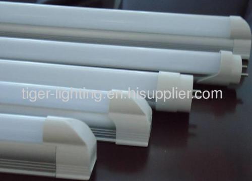 9W T8 LED light tube 120° frosted PC cover 50000h warm white 3528 SMD 60cm for bus station