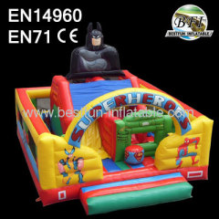 Superheroes Outdoor Inflatable Slide