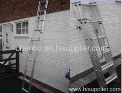 2 Section Aluminum Loft Ladder attic Loft Ladder sliding 2.7m Extension Extended Folding