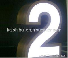 channel letter with front LED lighting