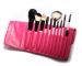 Pink cosmetic brush set