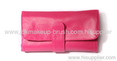 10pcs Pink Cosmetic Brush Set with Pink PU Pouch