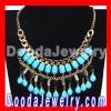 Chunky Turquoise Resin Pendant Choker Bib Necklace Wholesale