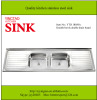 Industrial kitchen sinks stainless steel 1.8m