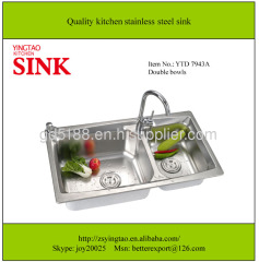 Big bowl double bowls 1160*500mm kitchen sink