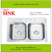 Double Sinks vegetable sink inox wash basin