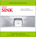 single bowl double drain inox sinks