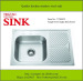 Single bowl with drainer board kitchen sink