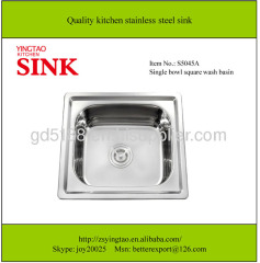 Best seller Indian kitchen sink single bowl 18