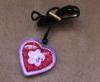 Novelty 5R 1B LED Flashing Heart Necklace for Promotion Gift SR-LN033