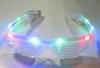 Custom Logo PC, 7leds Stylish Glow / Flashing Shutter Shades Glasses CE, ROHS