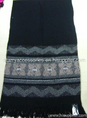 Acrylic jacquard woven scarf