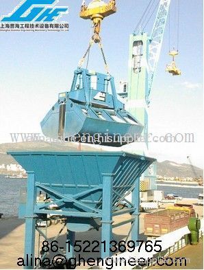 Fixed Type Hopper and Electro-Hydraulic Clamshell Grab