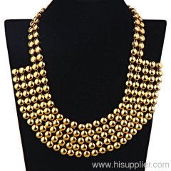 Cheap Brand Design Exquisite Colorful Bib Necklace Vintage Jewelry