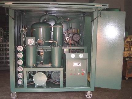 high vacuum transformer oil regeneration system