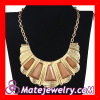 Gold Filled Jewelry,Artificial Stone Scalloped Choker Collar Necklace