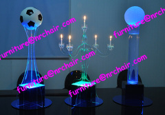 shanghai wholesale event rental acrylic LED lighted table Candelabra decorative centerpiece