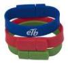 Multi Colored Wristband USB Flash Drives With Printed Logo, Silicone USB Flash Drive Cover
