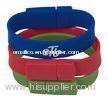 Multi Colored Wristband USB Flash Drives With Printed Logo, Silicone USB Flash Drive Cover