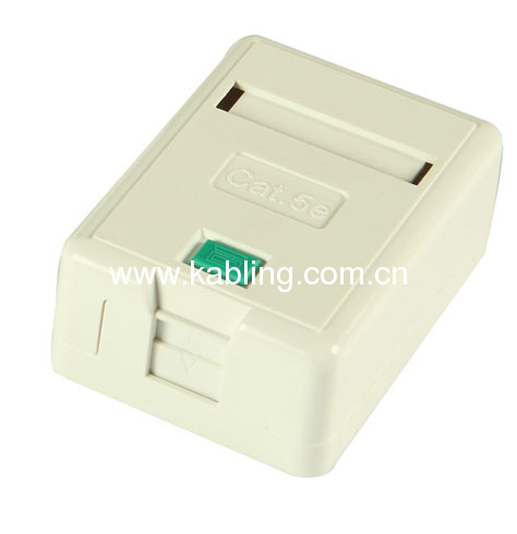 Empty UTP Surface Mount Box With Dust Cover