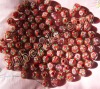 20 mm red lampwork glass beads with flowers inside wholesale from China beads factory