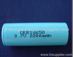 3V 2200mah 18650 rechargeable li-ion battery