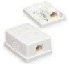 RJ45 Unshield Surface Mount Box With keystone Jack