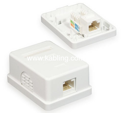 RJ45 Surface Mount Box With keystone Jack