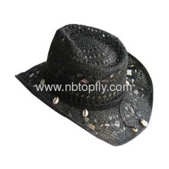 Women's western straw cowboy hats