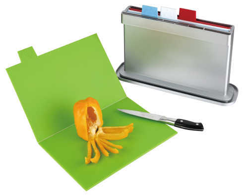 CUTTING BOARD SET PLASTIC KNIFE SHELVES