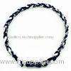 titanium sport necklaces braided rope necklace