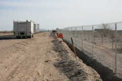 Chain Link Fence used in Construction Site