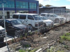 Chain Link Fence in the Parking Lot