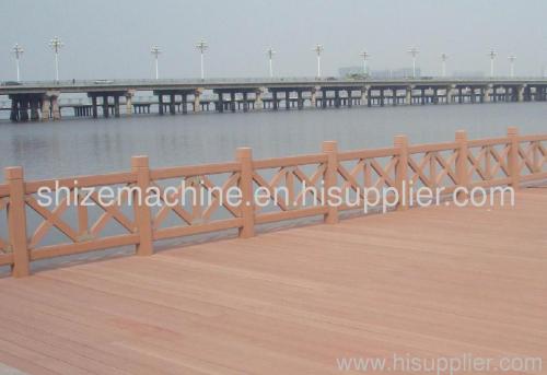 PE PP wood decking and floor making machine