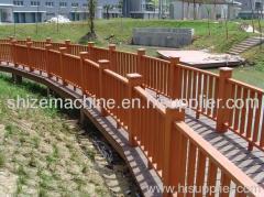 PVC wood rail and fence making machine