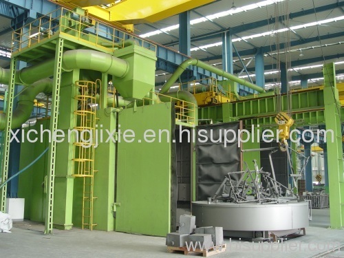 trolly type shot blasting machine