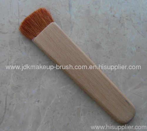 Mini Compact Blush Brush with long wooden handle