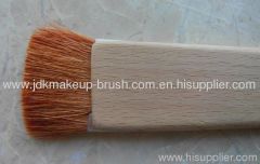 Mini Compact Blush Brush with long wooden handle