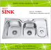 Hot sale stainless steel sink with dust bin