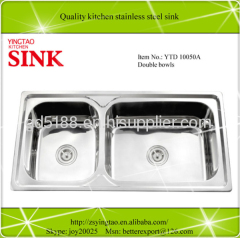 Big bowl double bowls 1160*500mm kitchen sink