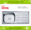 Single bowl with tray 100*50cm inox sink supplier