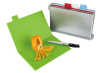 4pcs folding chopping board, one side knife shelves