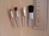 Portable 4PCS Makeup brush Kit with Plastic handle