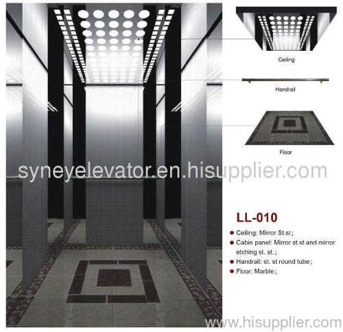 Mirror Etching Passenger Elevator Home Lift