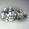 Grade AAAAA cubic zirconia gemstones white and round shape