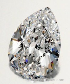 Grade AAAAA cubic zirconia gemstones white and Pear shape beads